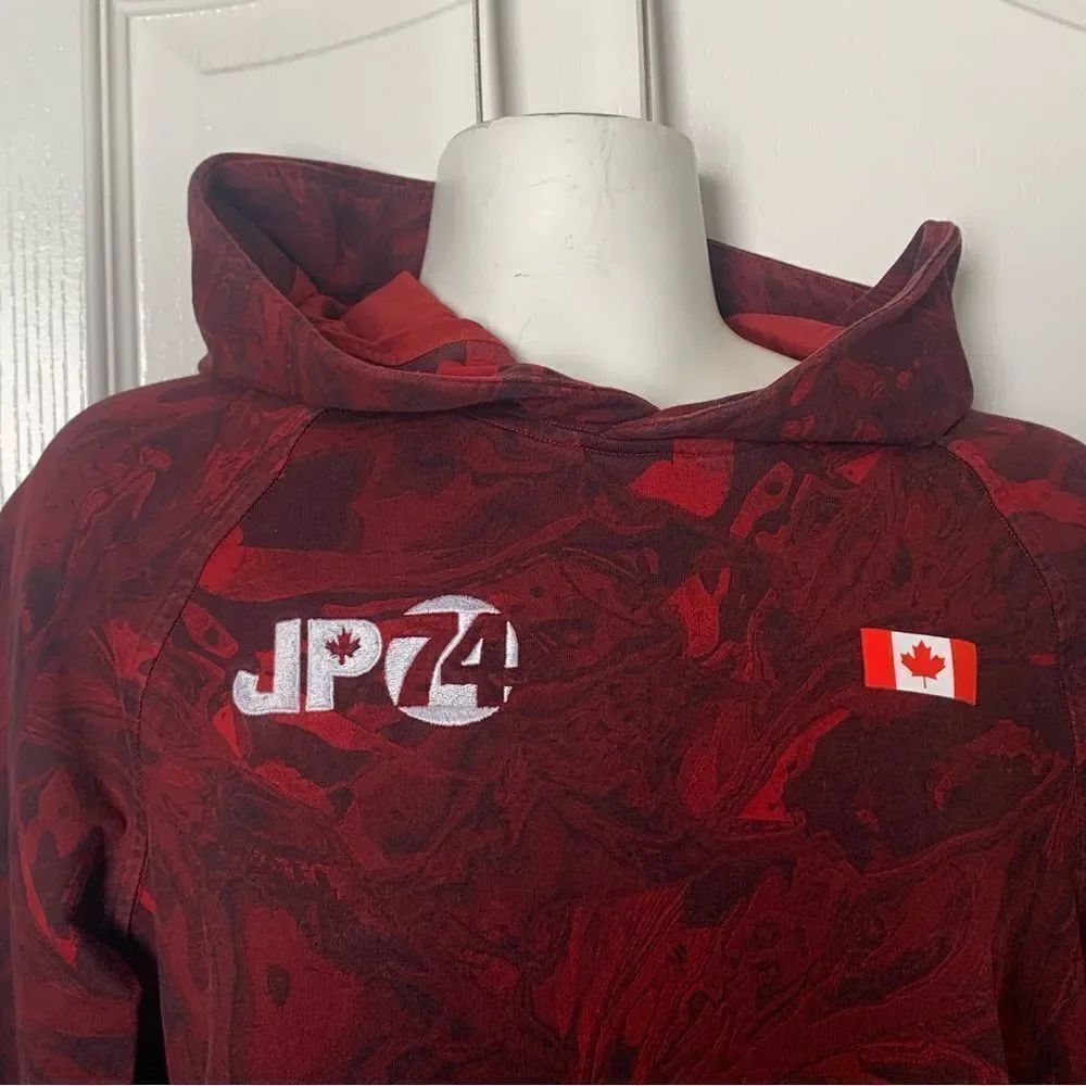 Lululemon Olympic Red Patterned Hoodie - Picture 3 of 5